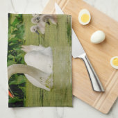 Linge De Cuisine Famille Swan (Quart Plié)