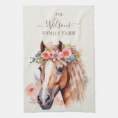Linge De Cuisine Family Farm Rustic Flower Crown Horse (Vertical)