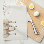 Linge De Cuisine Family Farm Rustic Sheep  (Quart Plié)