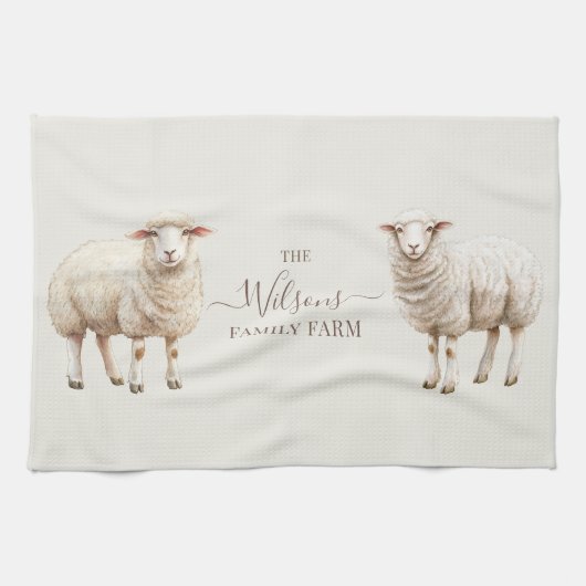Linge De Cuisine Family Farm Rustic Sheep  (Horizontal)
