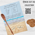 Linge De Cuisine Family Recette Mariée Heart Blue Beach Mariage Thé<br><div class="desc">Recette familiale pour l'épouse à être Le coeur dans le sable Blue Beach Wedding Tea Kitchen Towel est parfait pour toute épouse. Entrez votre propre recette ou gardez la recette de biscuits de grand-mère. Créez votre propreRecette Gardienne Famille Heirloom Kitchen Tea Towel with Hearts in the Sand Dusty ocean scène....</div>