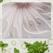 Linge De Cuisine Fantaisie florale, fleur pastel moderne abstraite (Plié)