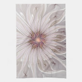 Linge De Cuisine Fantaisie florale, fleur pastel moderne abstraite (Vertical)