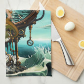 Linge De Cuisine Fantastique horloge vapeur (Quart Plié)