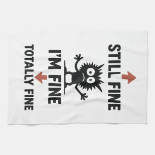 Linge De Cuisine Fantastique T-shirt "I’m Fine" Flèches
