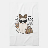 Linge De Cuisine Fantôme Boo Jee Halloween Léopard Arc Vector Desig (Vertical)
