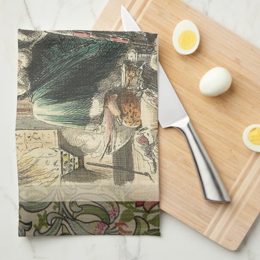 Linge De Cuisine Fantôme de Noël Présent Scrooge (Quart Plié)