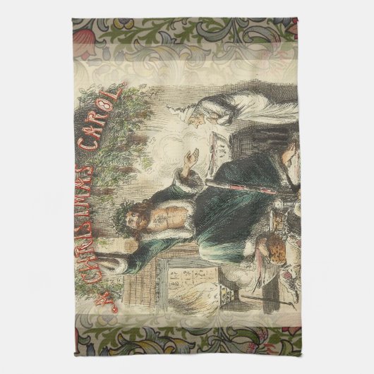 Linge De Cuisine Fantôme de Noël Présent Scrooge (Vertical)