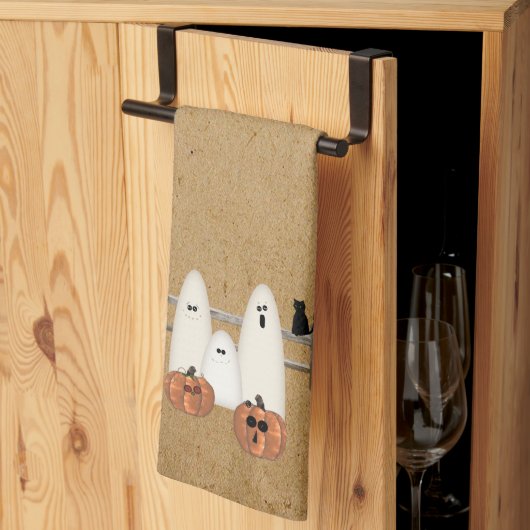 Linge De Cuisine Fantômes de pays (Pliage en tiers)