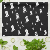 Linge De Cuisine Fantômes d'Halloween foncé (Plié)