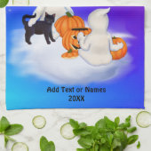 Linge De Cuisine Fantômes et amis d'Halloween (Plié)