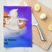 Linge De Cuisine Fantômes et amis d'Halloween (Quart Plié)