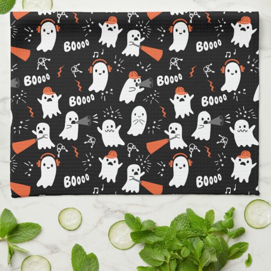Linge De Cuisine Fantômes mignons (Plié)