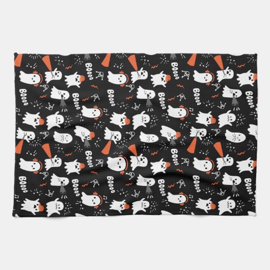 Linge De Cuisine Fantômes mignons (Horizontal)