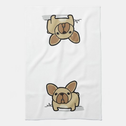 Linge De Cuisine Faon Frenchie (Vertical)