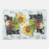 Linge De Cuisine Farmhouse Cats Légumes (Horizontal)