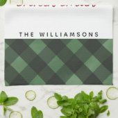 Linge De Cuisine Farmhouse Christmas Pays Nom de famille utilisé (Plié)