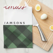 Linge De Cuisine Farmhouse Christmas Pays Nom de famille utilisé (Quart Plié)