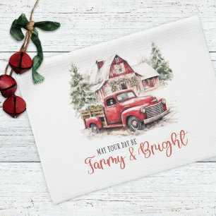 Linge De Cuisine Farmhouse Farmy & Bright Country Christmas