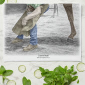 Linge De Cuisine Farrier Blacksmith Chaussure Cheval (Plié)