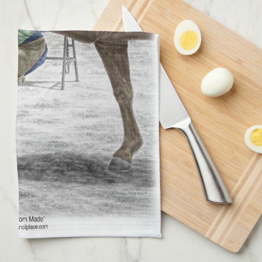 Linge De Cuisine Farrier Blacksmith Chaussure Cheval (Quart Plié)