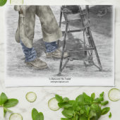 Linge De Cuisine Farrier Blacksmith en utilisant Anvil (Plié)