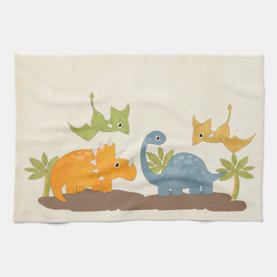Linge De Cuisine Faune sauvage de Cute Dinosaure