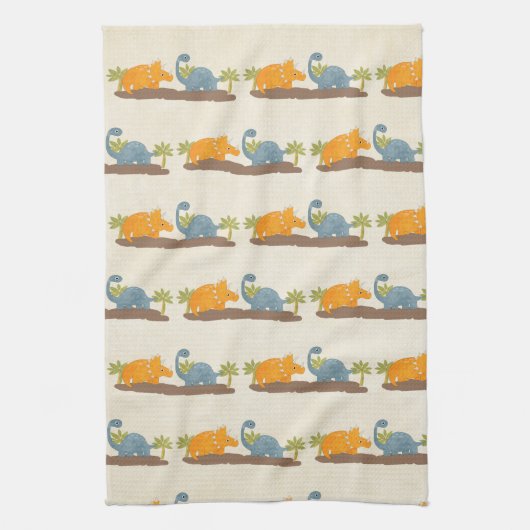 Linge De Cuisine Faune sauvage de Cute Dinosaure (Vertical)