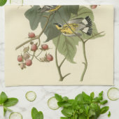 Linge De Cuisine Fauvette de la magnolia d'Audubon (Plié)