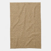 Linge De Cuisine Faux Burlap Jute Jacquard lin Carré Motif d'art (Vertical)