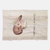 Linge De Cuisine Faux Crème Rustique Bois Rose Rose Cowgirl (Horizontal)