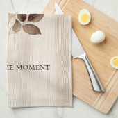 Linge De Cuisine Faux Crème Rustique Rose Bois (Quart Plié)