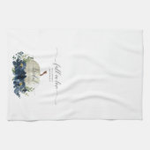 Linge De Cuisine Faveur de Baby Shower de Mariage Citrouille Bleu M (Horizontal)