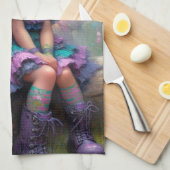 Linge De Cuisine Fée à fleurs twilight (Quart Plié)