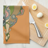 Linge De Cuisine Fée Ballerine Avec Lanternes (Quart Plié)