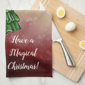 Linge De Cuisine Fée de Noël magique (Quart Plié)