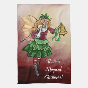 Linge De Cuisine Fée de Noël magique