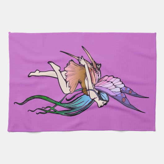 Linge De Cuisine Fée de papillon (Horizontal)