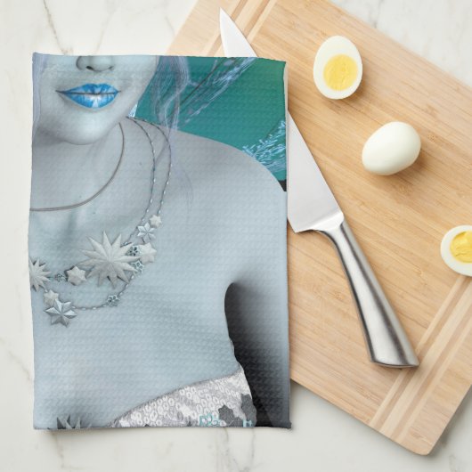 Linge De Cuisine Fée d'hiver (Quart Plié)