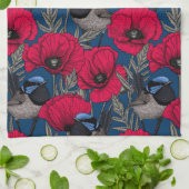 Linge De Cuisine Fée et pavots (Plié)