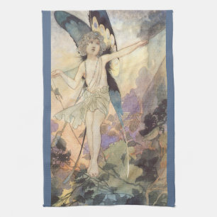 Linge De Cuisine Fée papillon victorienne vintage par Robinson