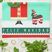 Linge De Cuisine Feliz Navidad (Plié)