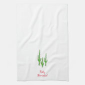 Linge De Cuisine Feliz Navidad Desert Cactus de Noël Sud-Ouest (Vertical)