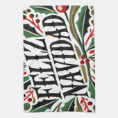 Linge De Cuisine Feliz Navidad Noël espagnol (Vertical)