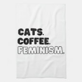 Linge De Cuisine Féminisme du café des chats (Vertical)