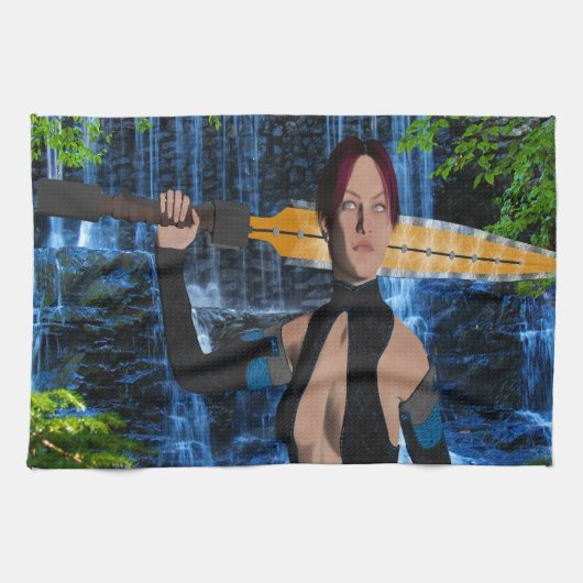 Linge De Cuisine Femme amazonienne (Horizontal)