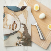 Linge De Cuisine Femme bleue (Quart Plié)
