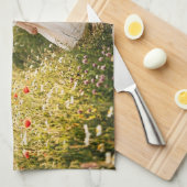 Linge De Cuisine Femme dans un champ de blé (Quart Plié)