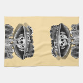 Linge De Cuisine Femme de squelette qui rit (Horizontal)