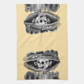 Linge De Cuisine Femme de squelette qui rit (Vertical)